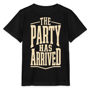 The Party Has Arrived - Stanley/Stella Kinder T-Shirt MINI CREATOR  - Schwarz - Vorne - Mikhail (115cm)