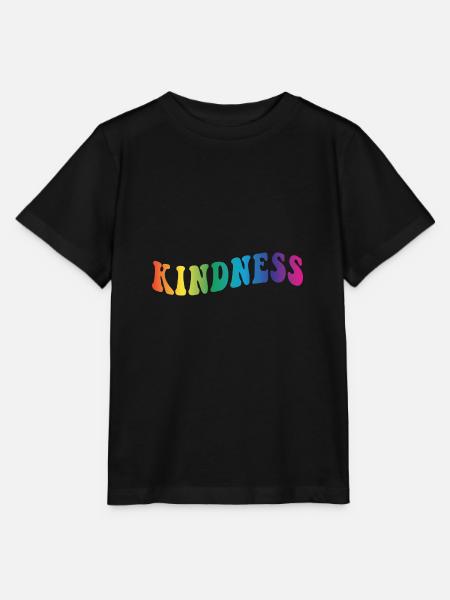 Kindness Spruch - Stanley/Stella Kinder T-Shirt MINI CREATOR  - Schwarz