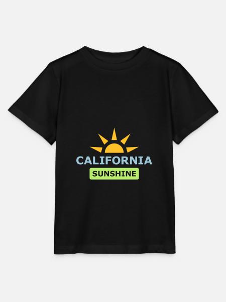 ★ Designfarben änderbar ★ California Sunshine - Stanley/Stella Kinder T-Shirt MINI CREATOR - Schwarz