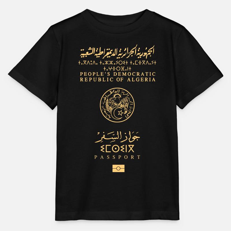Algerischer Pass - Stanley/Stella Kinder T-Shirt MINI CREATOR  - Schwarz