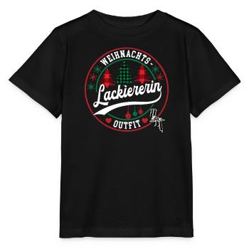 Lackiererin Weihnachten Lackiererei Malerin XMAS - Stanley/Stella Kinder T-Shirt MINI CREATOR  - Schwarz - Vorne - Mikhail (115cm)