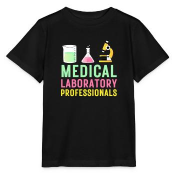 Technicien de laboratoire médical Professionnel de laboratoire médical - T-shirt bio MINI CREATOR Stanley/Stella Enfant - noir - Devant - Mikhail (115cm)