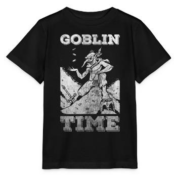 Funny Medieval Creature Goblin - Stanley/Stella MINI CREATOR Kids’ T-Shirt - black - Front - Mikhail (115cm)