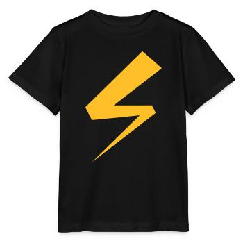 éclair - T-shirt bio MINI CREATOR Stanley/Stella Enfant - noir - Devant - Mikhail (115cm)