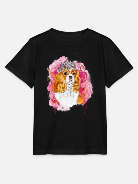 Cavalier KC Spaniel Bella - Stanley/Stella Kinder T-Shirt MINI CREATOR  - Schwarz