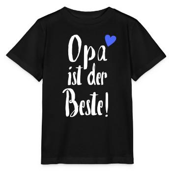 Opa ist der Beste | Bester Opa Geschenk für Opa - Stanley/Stella Kinder T-Shirt MINI CREATOR  - Schwarz - Vorne - Mikhail (115cm)