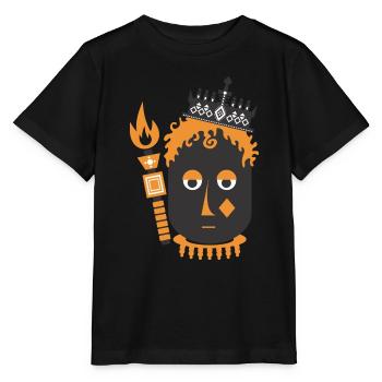 roi - T-shirt bio MINI CREATOR Stanley/Stella Enfant - noir - Devant - Mikhail (115cm)