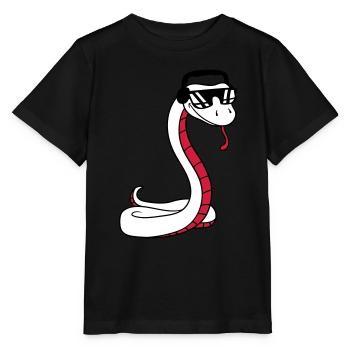 dj cool musik party feiern sonnenbrille kopfhoerer - Stanley/Stella Kinder T-Shirt MINI CREATOR  - Schwarz - Vorne - Mikhail (115cm)