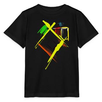 Abstrakte Kunst - Stanley/Stella Kinder T-Shirt MINI CREATOR  - Schwarz - Vorne - Mikhail (115cm)