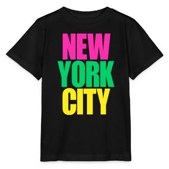 New York City colors - Stanley/Stella MINI CREATOR Kids’ T-Shirt - black - Front - Mikhail (115cm)