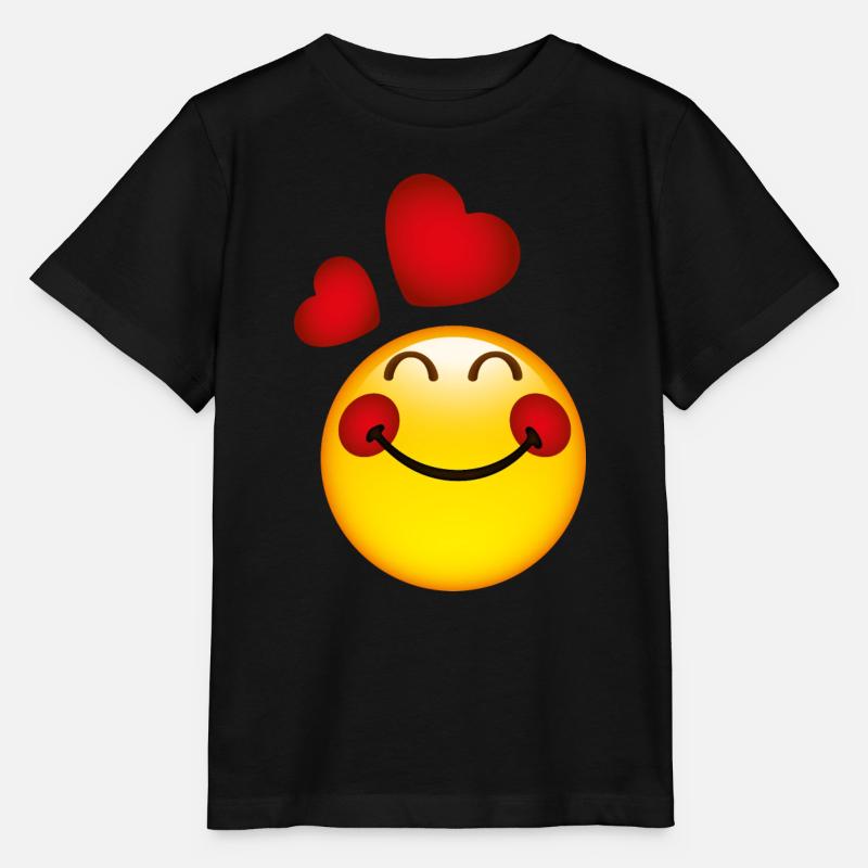 Smiley in Love - T-shirt bio MINI CREATOR Stanley/Stella Enfant - noir
