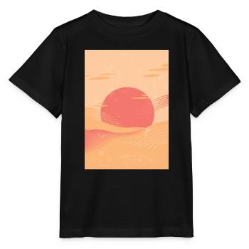 Sonnenuntergang - Stanley/Stella Kinder T-Shirt MINI CREATOR  - Schwarz - Vorne - Mikhail (115cm)