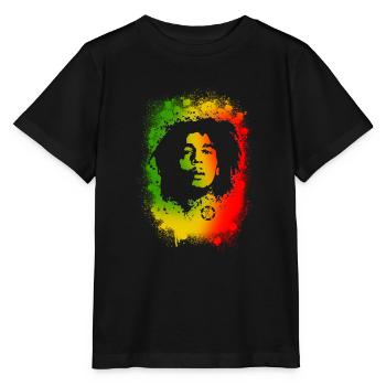 Ondoyance - Schablone rasta - Stanley/Stella Kinder T-Shirt MINI CREATOR  - Schwarz - Vorne - Mikhail (115cm)