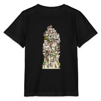 cityscape - Stanley/Stella MINI CREATOR Kids’ T-Shirt - black - Front - Mikhail (115cm)