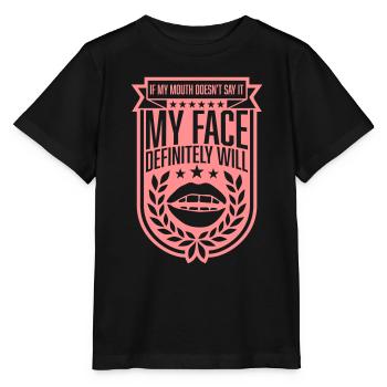 Mon visage le fera certainement - T-shirt bio MINI CREATOR Stanley/Stella Enfant - noir - Devant - Mikhail (115cm)