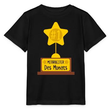 Mitarbeiter des Monats - Stanley/Stella Kinder T-Shirt MINI CREATOR  - Schwarz - Vorne - Mikhail (115cm)