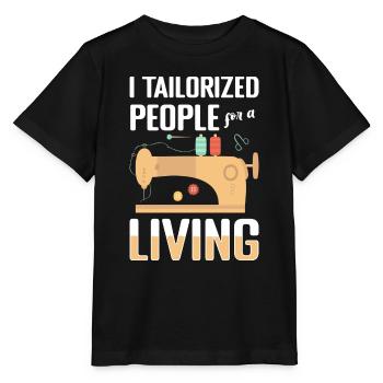 Nähen Nadel Anzug Nähmaschine - Stanley/Stella Kinder T-Shirt MINI CREATOR  - Schwarz - Vorne - Mikhail (115cm)