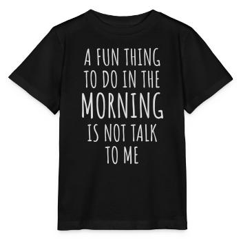 ne me parle pas - T-shirt bio MINI CREATOR Stanley/Stella Enfant - noir - Devant - Mikhail (115cm)