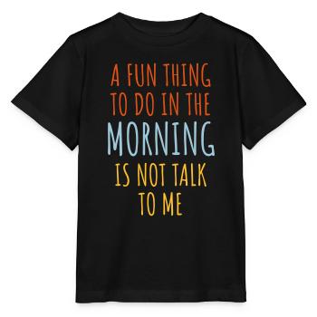 ne me parle pas - T-shirt bio MINI CREATOR Stanley/Stella Enfant - noir - Devant - Mikhail (115cm)