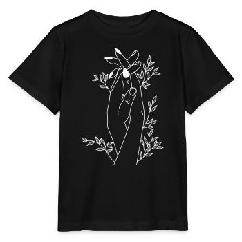 Growing hands - Stanley/Stella MINI CREATOR Kids’ T-Shirt - black - Front - Mikhail (115cm)