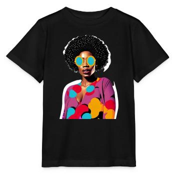 Femme noire - T-shirt bio MINI CREATOR Stanley/Stella Enfant - noir - Devant - Mikhail (115cm)