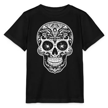 Skeleton Costume Bones Halloween Horror - Stanley/Stella MINI CREATOR Kids’ T-Shirt - black - Front - Mikhail (115cm)