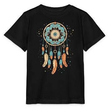 Traumfänger - Stanley/Stella Kinder T-Shirt MINI CREATOR  - Schwarz - Vorne - Mikhail (115cm)