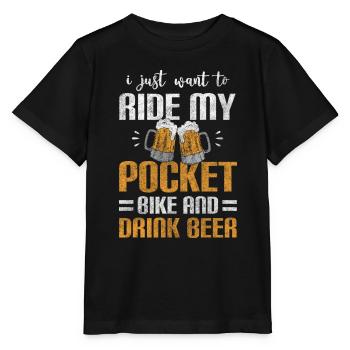 Motorrad Kraftrad Dreck Sohn - Stanley/Stella Kinder T-Shirt MINI CREATOR  - Schwarz - Vorne - Mikhail (115cm)