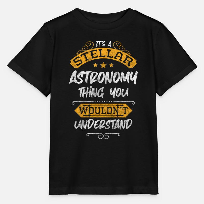Espace Planète Cosmonaute Cosmos - T-shirt bio MINI CREATOR Stanley/Stella Enfant - noir