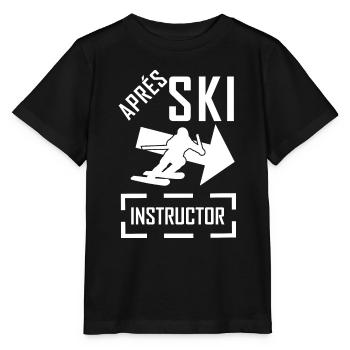 Après-Ski instructor - Stanley/Stella MINI CREATOR Kids’ T-Shirt - black - Front - Mikhail (115cm)