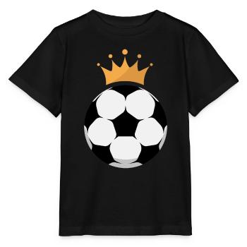 Logo du roi du football - T-shirt bio MINI CREATOR Stanley/Stella Enfant - noir - Devant - Mikhail (115cm)