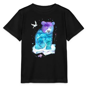 Gute Laune Eisbär - Stanley/Stella Kinder T-Shirt MINI CREATOR  - Schwarz - Vorne - Mikhail (115cm)