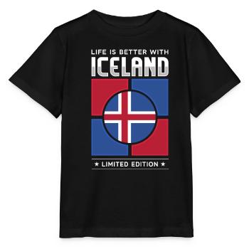 Islande - T-shirt bio MINI CREATOR Stanley/Stella Enfant - noir - Devant - Mikhail (115cm)