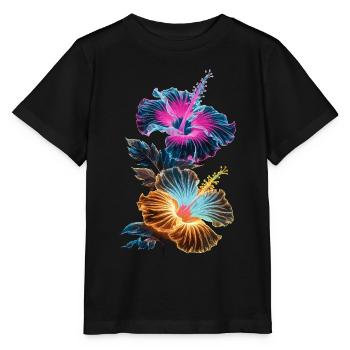 Orchideen für eine Floristin - Stanley/Stella Kinder T-Shirt MINI CREATOR  - Schwarz - Vorne - Mikhail (115cm)