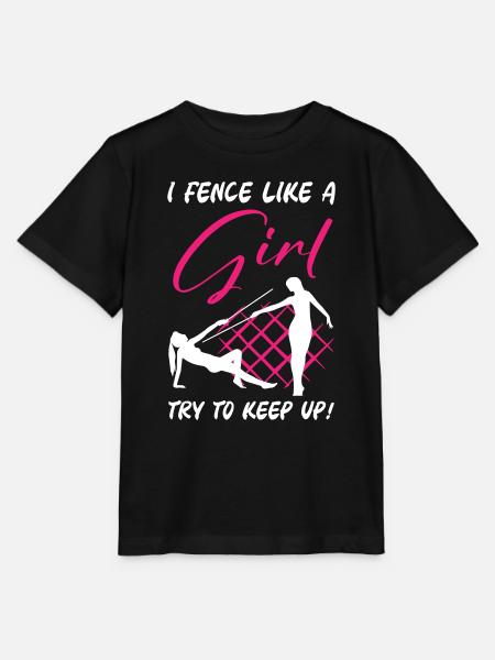 Fencing Girl - Stanley/Stella Kinder T-Shirt MINI CREATOR - Schwarz