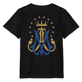 Auspizie Maria - Stanley/Stella Kinder T-Shirt MINI CREATOR  - Schwarz - Vorne - Mikhail (115cm)