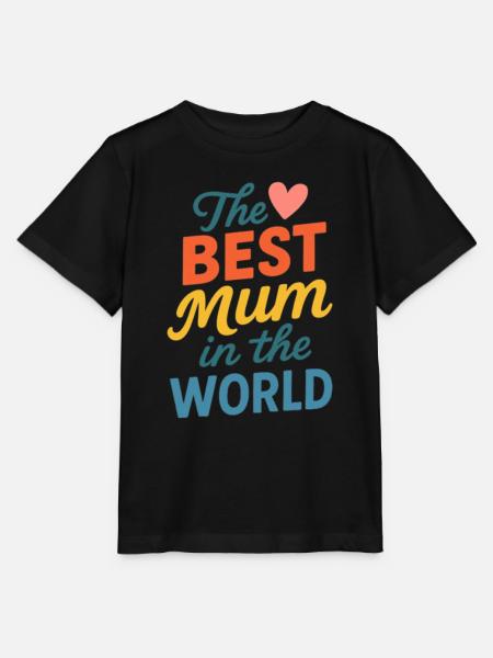 Die beste Mutter der Welt - Stanley/Stella Kinder T-Shirt MINI CREATOR - Schwarz
