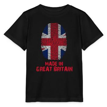 Great Britain flag - Made in Great Britain Gesc - Stanley/Stella MINI CREATOR Kids’ T-Shirt - black - Front - Mikhail (115cm)