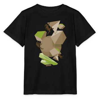 équipe sympa - T-shirt bio MINI CREATOR Stanley/Stella Enfant - noir - Devant - Mikhail (115cm)