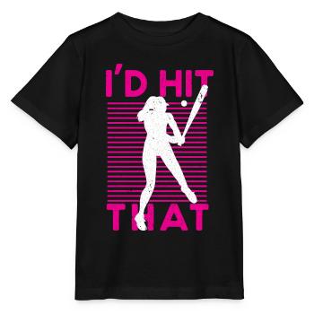 Baseball Baseball Bat Joueur de baseball - T-shirt bio MINI CREATOR Stanley/Stella Enfant - noir - Devant - Mikhail (115cm)