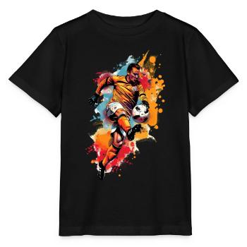 Gardien de but de football - T-shirt bio MINI CREATOR Stanley/Stella Enfant - noir - Devant - Mikhail (115cm)