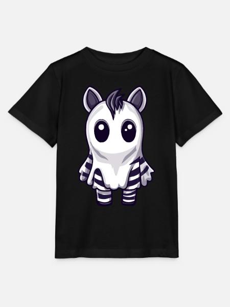 Zebra Halloween Comic Geist - Stanley/Stella Kinder T-Shirt MINI CREATOR - Schwarz
