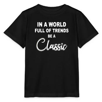 Dans un monde plein de tendances, soyez un classique - T-shirt bio MINI CREATOR Stanley/Stella Enfant - noir - Devant - Mikhail (115cm)