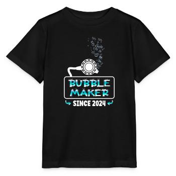 Bubblemaker Plongée sous-marine depuis 2024 - T-shirt bio MINI CREATOR Stanley/Stella Enfant - noir - Devant - Mikhail (115cm)