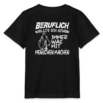 Doing something with people professionally - Grim Reaper - Stanley/Stella MINI CREATOR Kids’ T-Shirt - black - Front - Mikhail (115cm)