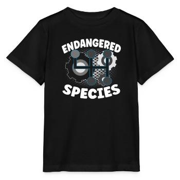 Espèces menacées - Conception de la combustion des moteurs - T-shirt bio MINI CREATOR Stanley/Stella Enfant - noir - Devant - Mikhail (115cm)