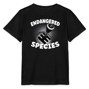 Espèces menacées - Conception de la combustion des moteurs - T-shirt bio MINI CREATOR Stanley/Stella Enfant - noir - Devant - Mikhail (115cm)