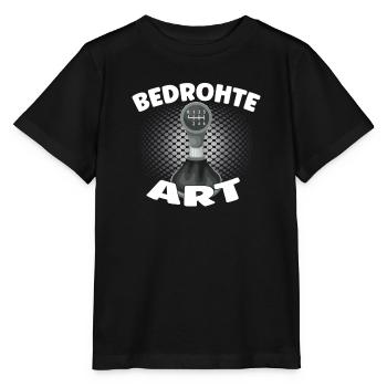 Bedrohte Art - Verbrennungsmotor Auto Design - Stanley/Stella Kinder T-Shirt MINI CREATOR  - Schwarz - Vorne - Mikhail (115cm)