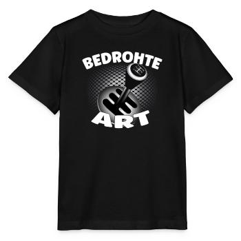 Bedrohte Art - Verbrennungsmotor Auto Design - Stanley/Stella Kinder T-Shirt MINI CREATOR  - Schwarz - Vorne - Mikhail (115cm)