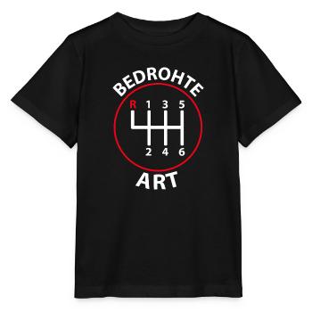 Bedrohte Art - Verbrennungsmotor Auto Design - Stanley/Stella Kinder T-Shirt MINI CREATOR  - Schwarz - Vorne - Mikhail (115cm)